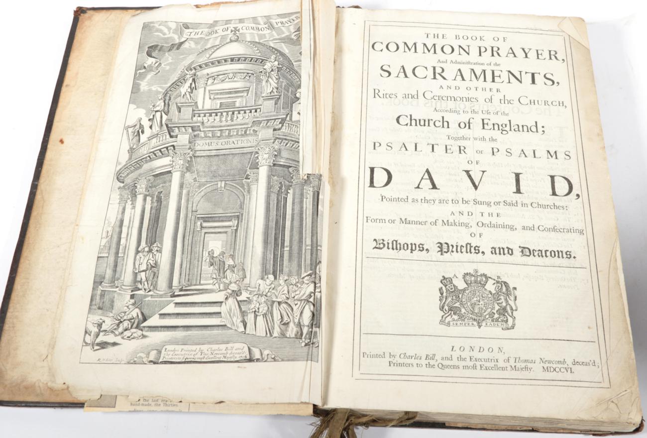 BCP Book of Common Prayer. Printed by Charles Bill, and the Executrix of Thomas Newcomb, deceas'd, - Image 2 of 2