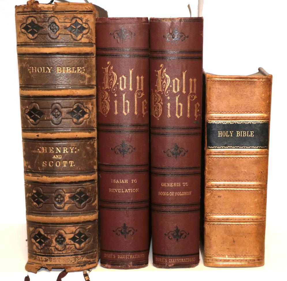 Three 19th Century Bibles Oxford: Printed at the Clarendon Press by Samuel Collingwood and Co.,