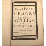 Settle, Elkanah Threnodia hymenæa. A Funeral Poem to the Memory of the Right Honourable William Earl