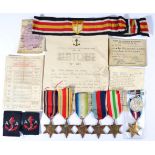 A Second World War Group of Six Medals, to 6100035 W/Sergeant R G Wingate, No.5 Regiment Maritime