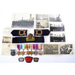A Second World War Naval Long Service Group of Six Medals, to T/LT J W DUNNINGHAM RNVR, of 1939-45