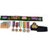 A Second World War RNVR Group of Five Medals, of 1939-45 Star, Atlantic Star with clasp FRANCE AND