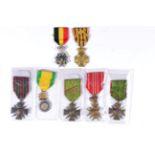 Three Belgian Medals:- a Special Decoration for Industry and Agriculture, second class; a Croix de
