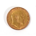 A 1906 gold sovereign