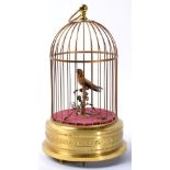 A singing birdcage automata