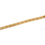 A 9 carat gold bracelet, 15.9g gross