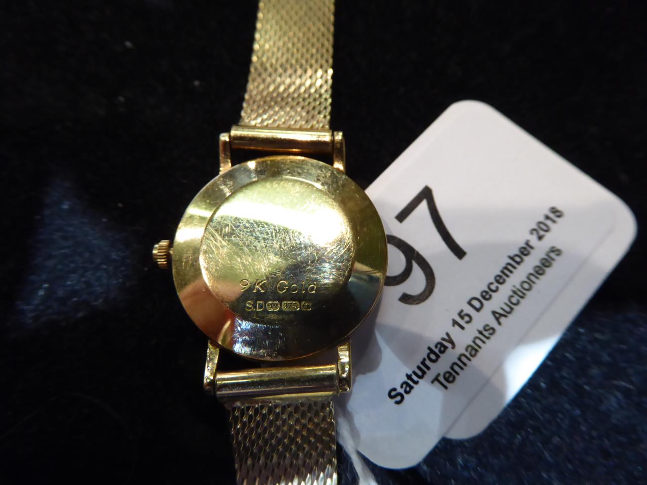 A lady's 9 carat gold wristwatch signed Rotary - Image 2 of 2