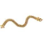 A 9 carat gold bracelet, 9.8g gross