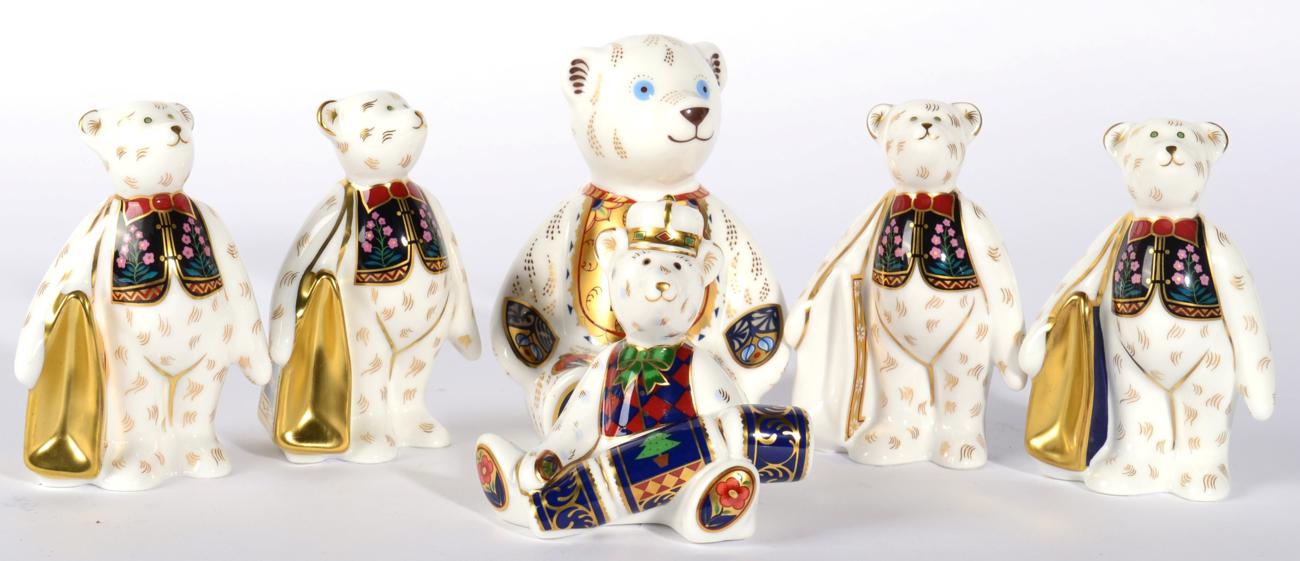 Royal Crown Derby Imari teddy bear paperweights, Number Bear, Born To Shop, Born To Shop Bennets,