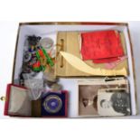 Assorted Second World War and Police medals; related photographs and souvenirs pertaining to Capt.