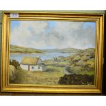 Dennis Gallery (20th century) Irish, ''Maggie's Cottage, Connemara'', signed, inscribed and dated