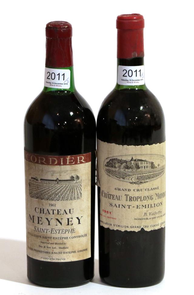 Chateau Meyney 1961 Saint Estephe 1 bottle bn 95/100 Cellartracker, Chateau Troplong Mondot 1961