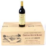 Chateau Mayne Blanc 1999 Lussac-Saint Emilion 12 bottles owc