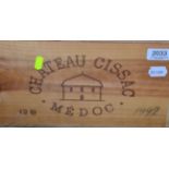 Chateau Cissac 1992 Haut-Medoc 12 bottles owc