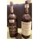 Dow Vintage Port 1970 1 bottle, Grahams Vintage Port 1977 1 bottle (2 bottles in total)