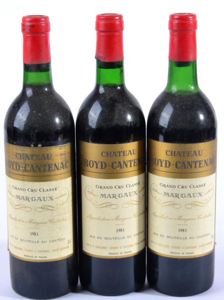 Chateau Boyd-Cantenac 1981 Margaux 11 bottles