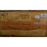 Chateau Bahans Haut Brion 1990 Pessac-Leognan 12 bottles owc