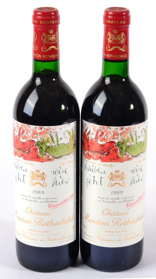 Chateau Mouton Rothschild 1989 Pauillac 2 bottles