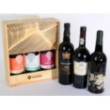 Quinta da Trovisca box comprising Tawny, White and Ruby Ports, Noval LBV 2003 1 bottle, Taylor LBV