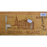 Chateau Cheval Blanc 1990 Saint Emilion 12 bottles owc 100/100 Robert Parker December 2003