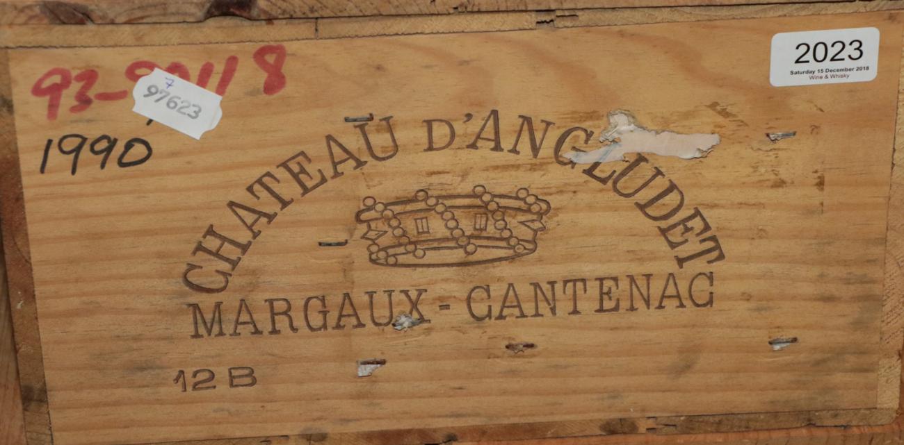 Chateau D'Angludet 1990 Margaux 12 bottles owc The 1990 is a fine wine. It exhibits deep colour,