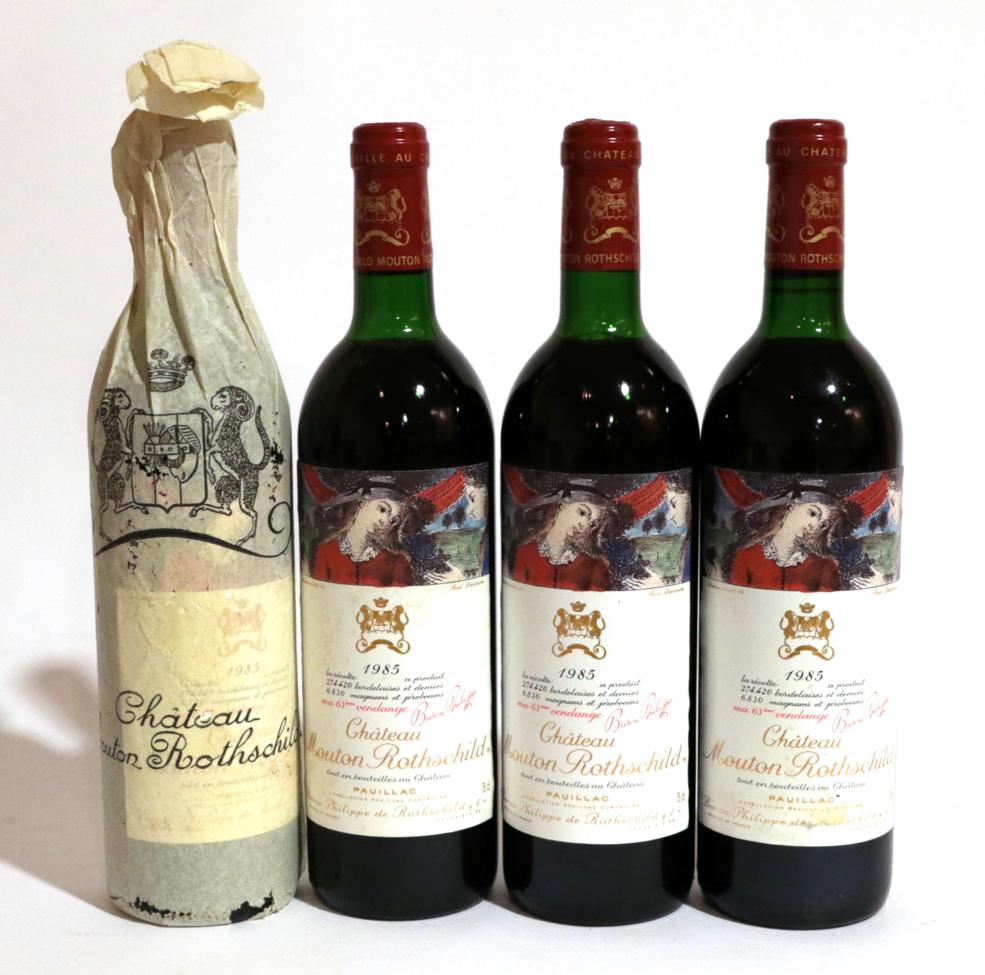 Chateau Mouton Rothschild 1985 Pauillac 4 bottles