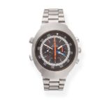A Stainless Steel Chronograph Wristwatch, signed Omega, model: Flightmaster, ref: 145.036, 1972 (