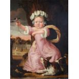 Follower of Cesar Boetius van Everdingen (c.1606-1678) Dutch Portrait of a young child wearing a