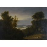 Attributed to Julius Caesar Ibbetson (1759-1817) A view of Lake Windermere Bears signature, oil on