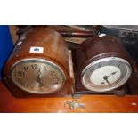 Two 1930s mantle clocks