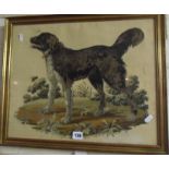 Tapestry picture of a dog