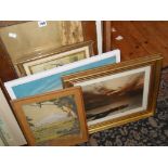 Vintage framed paintings and prints