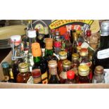 Collection of miniature spirit & liqueur bottles