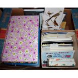 Box of assorted postcards