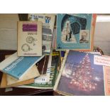 Ten various old car handbooks and brochures including Morris Minor & Mini, together with a