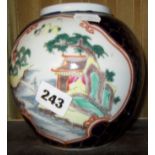 Chinese Famille Verte ginger jar