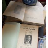 Mein Kampf by Adolf Hitler, 1939, published by Hutchinson & Co, in English with illustrations,