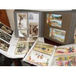 Postcard album of 88 various humorous and souvenir cards about "Llanfairpwllgwyngyllgogery...", an