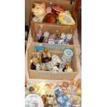 Four boxes of assorted china, ornaments etc.