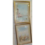 Two small early 20th c. watercolours of Venice signed A. Tardini