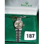 Rolex Lady-Datejust Superlative Chronomoter Oyster watch in 26mm Steel case with Steel Oyster