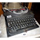 1920's Imperial portable typewriter with case