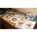 Collection of assorted postcards inc. some relating to telephone boxes