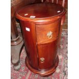 Victorian mahogany cylinder pot cupboard