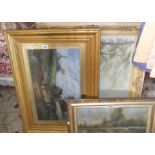 Eight assorted oil & other paintings