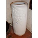 Kaiser matt-white floor vase designed by M Frey, mid century, 56cms tall