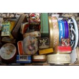 Box of old tins
