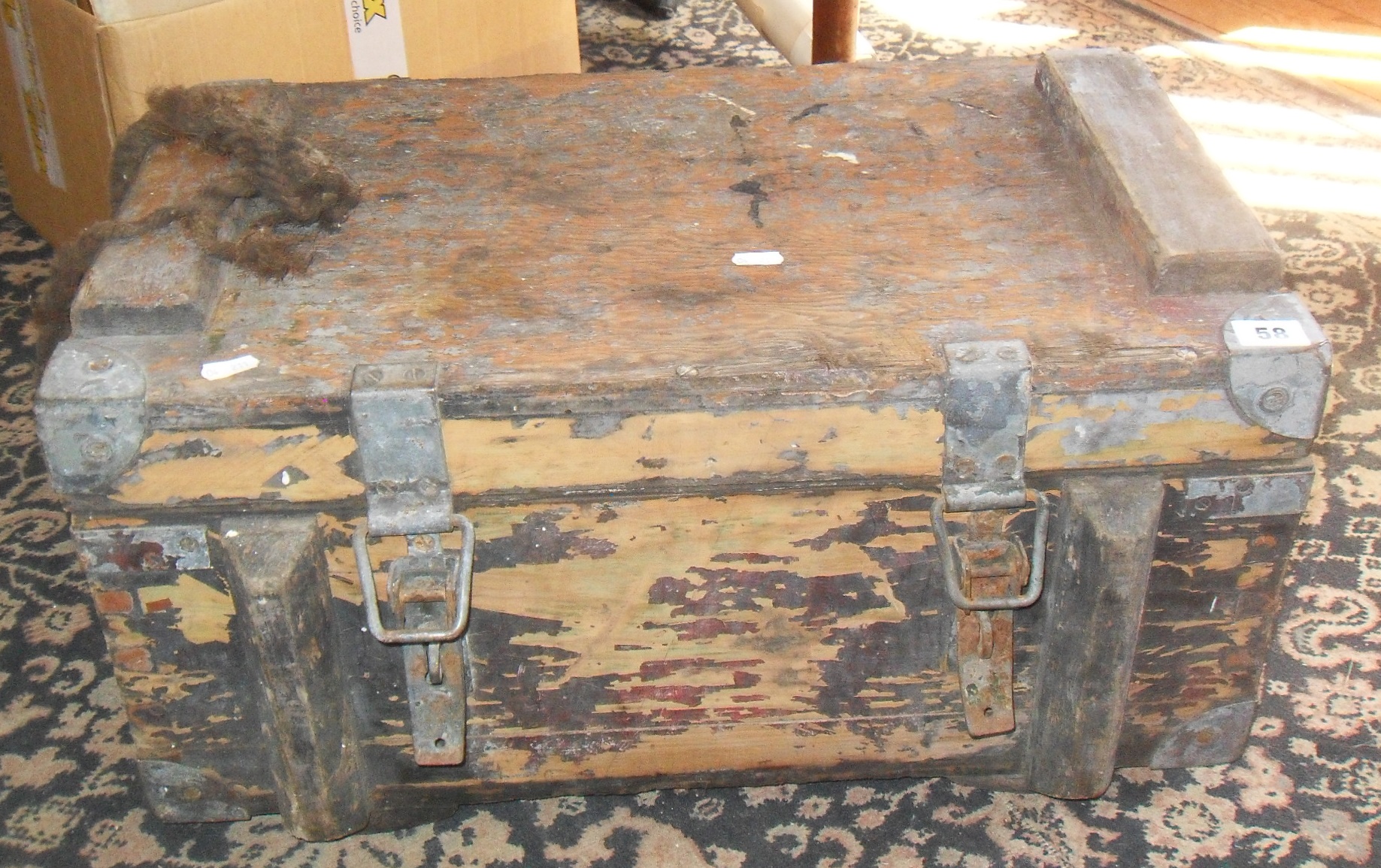 WW1 German Army wooden ammunition box