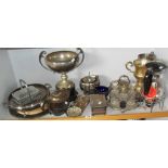 Large collection of assorted silver plate