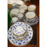 Quantity of Spode "Blue Colonel" dinner & coffee ware etc